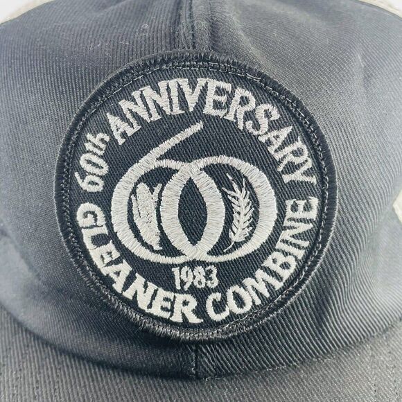 Gleaner Combine 60th Anv Mesh Snapback Trucker Hat Farmer Tractor Cap 1983 Ag - Picture 3 of 12